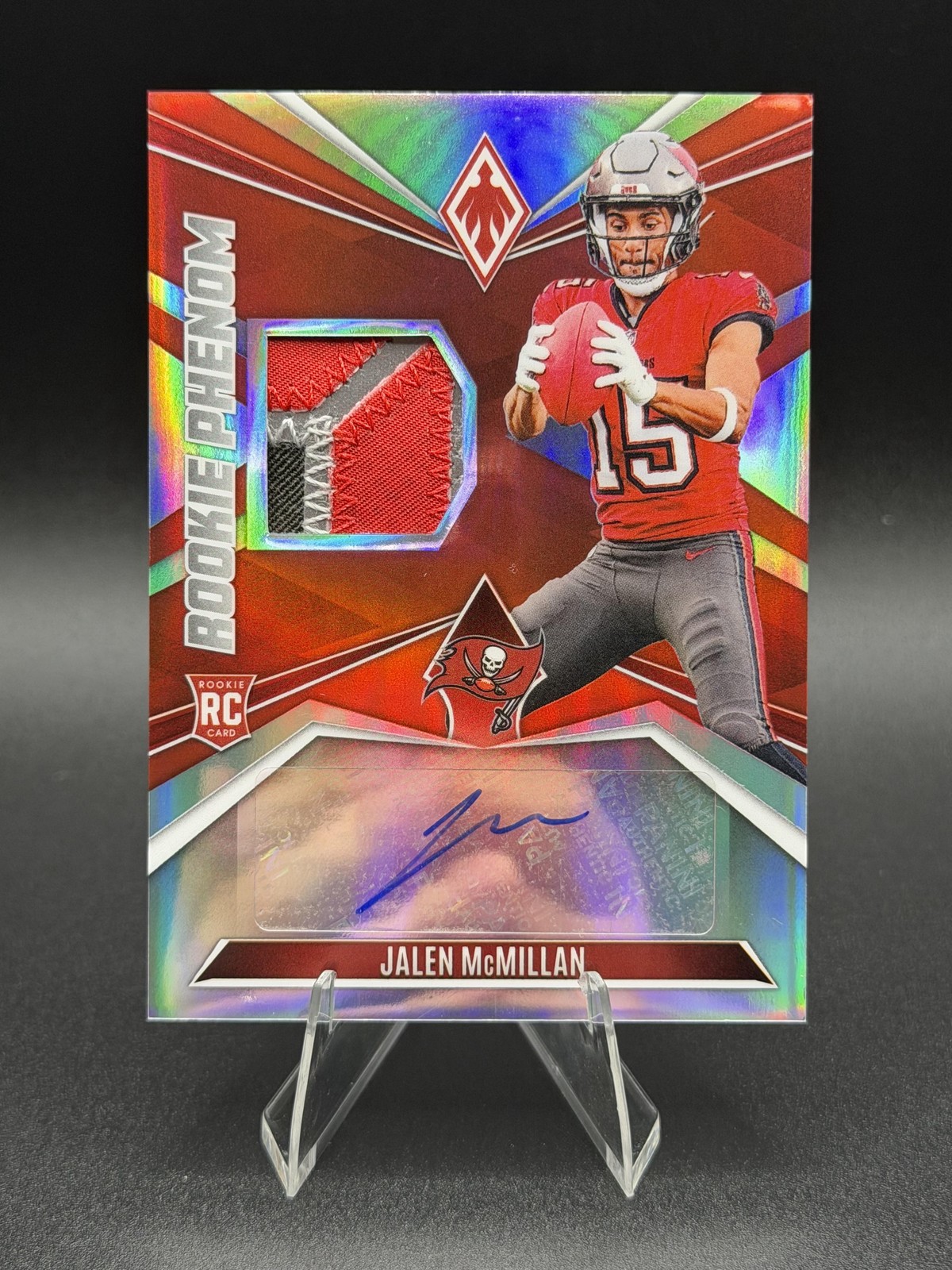Jalen McMillan Panini Phoenix Rookie Phenoms Jersey Autographs #RPJAJMN Red