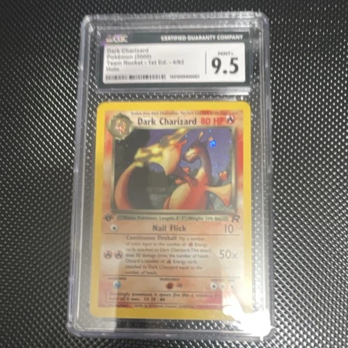 Dark Charizard Team Rocket 4/82 1st Edition Holo Rare CGC 9.5 Pokémon Card