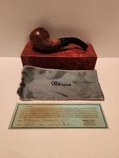 vintage pipe shamrock A.PETERSON 02S Republic Of Ireland Unsmoked NIOB Paperwork
