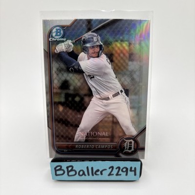 2022 Bowman Chrome National Roberto Campos Refractor NSCCP-RC Tigers