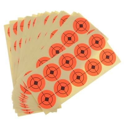 250 Stück Shooting Paper Target Fluorescent Orange Selbstklebende Zielaufkleber