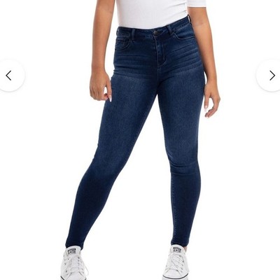 1822 Denim Womens 33 Mid Rise Skinny Jeans Medium Wash Normcore