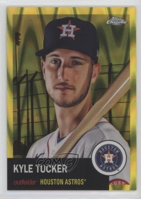 2022 Chrome Platinum Anniversary Yellow RayWave Refractor /250 Kyle Tucker 9h3