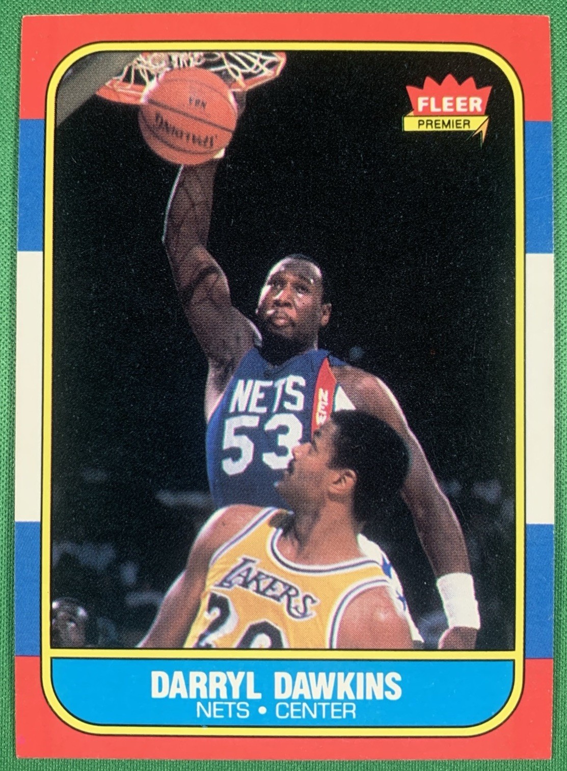 1986-87 Fleer Basketball #24 Darryl Dawkins - 76ers - Near Mint