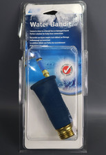 Camco Water Bandit - Water Hose Faucet Connector - 3.25-inches  Blue  Silicone