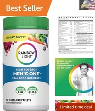 Daily High Potency Men's Multivitamin - 20 Essential Nutrients, 150 Tablets