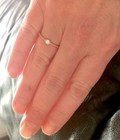 Dainty Rose Gold Plated Solitaire CZ Stack Ring Eternity Bridal Band .925 Size 6 — photo 4