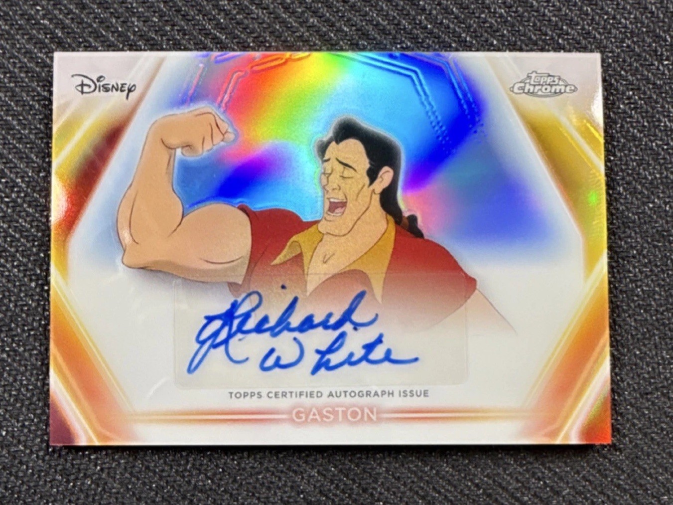 Richard White #CNA-RW 2026 Topps Disney Neon Chrome Etch Autograph trading card — raw and PSA graded price guide