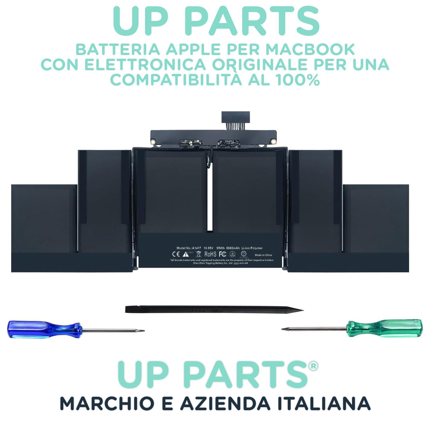 Batteria A1417 per MacBook Pro 15 Retina MC976xx/A | Ricambio Professionale