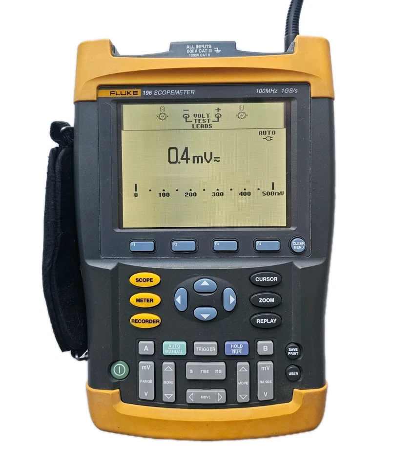 Fluke 196 ScopeMeter Oscilloscope 100mhz  1 GS/s - Image 3 of 4