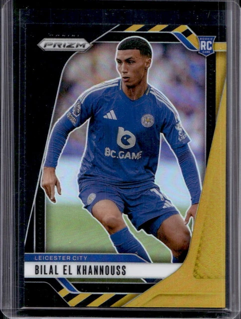 2024-25 Panini Prizm Premier League Bilal El Khannouss RC Black Gold Rookie #/8