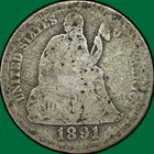 1891-O Seated Liberty Dime Good G Coin #37247