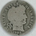 1905 Barber Silver Dime in a SAFLIP® - Good-