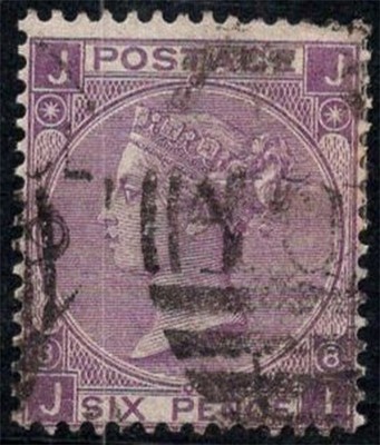 Großbritannien 1867 Mi. 30 gebrauchte 100% 6 P, Königin Victoria