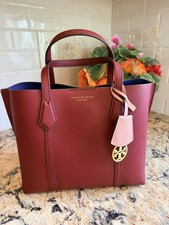 Tory Burch Small Perry Triple Compartment Tote - Brick