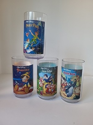 Disney Classic 1994   Collector Series Cups  Burger King / Coca-Cola Lot Of 4