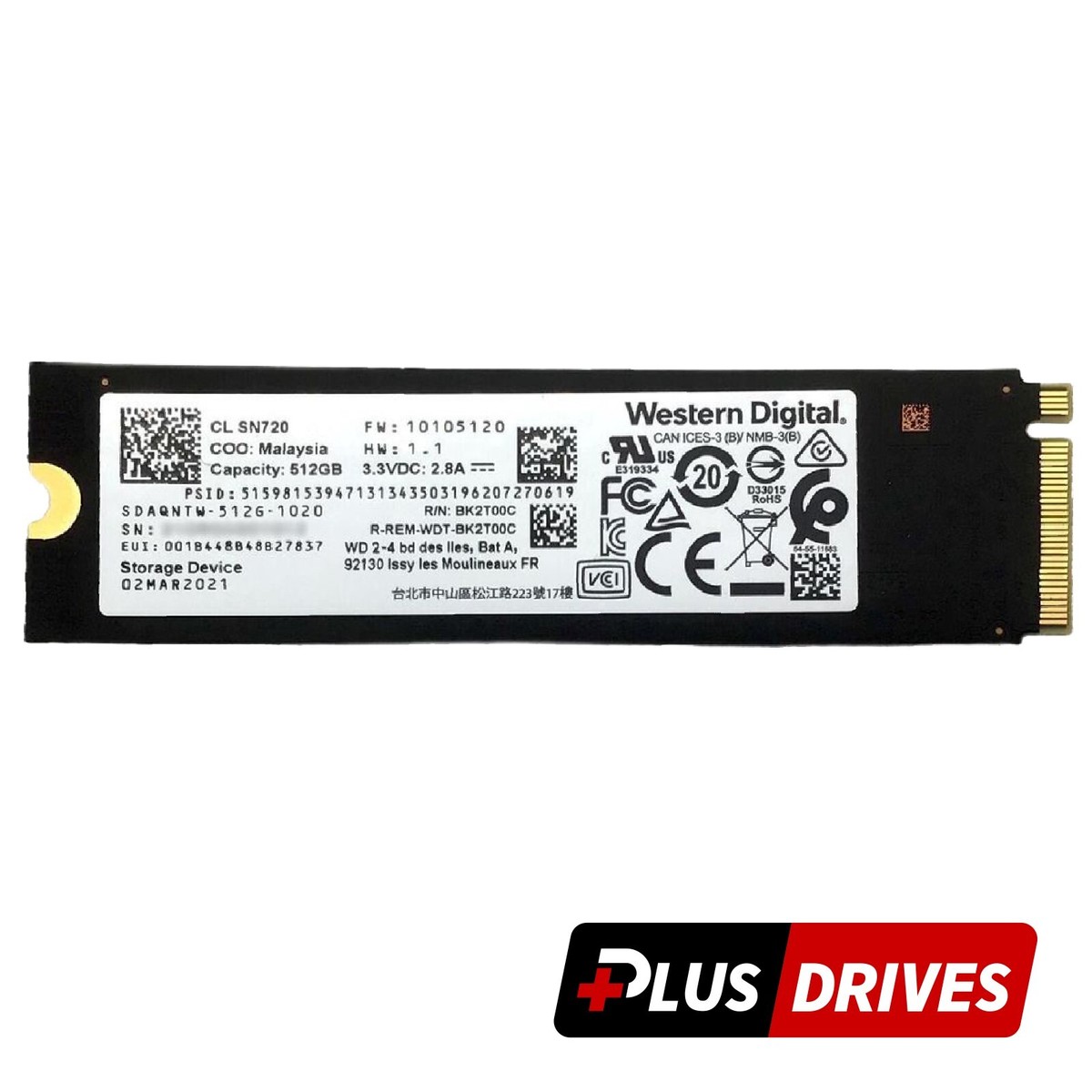 Wdc Pc Sn720 Sdapntw 256g SDAPNTW-256G Western Digital Solid State