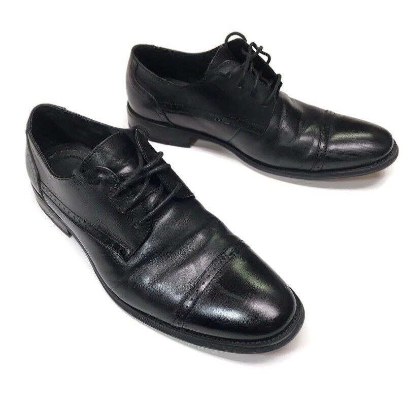 asher green mens dress shoes Asher Green Mens Black Oxford Leather Shoes Size 8