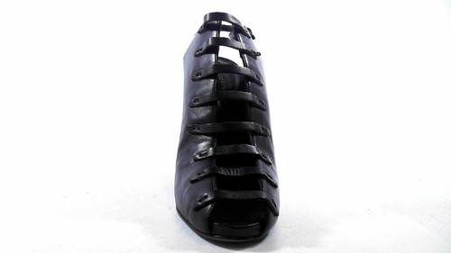 Narciso Rodríguez Italia $1095 Euro 41 Mujer Sandalias de Cuña Zapatos TALLA 10.5 M Negro - Imagen 3 de 5