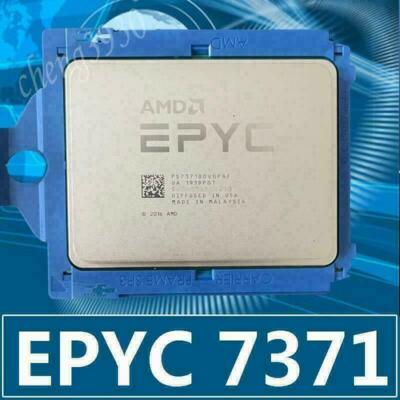 AMD Epyc 7371 3.10ghz 16-Core 32-T Interface Sp3 PS 7371 Bdvgpaf CPU processor