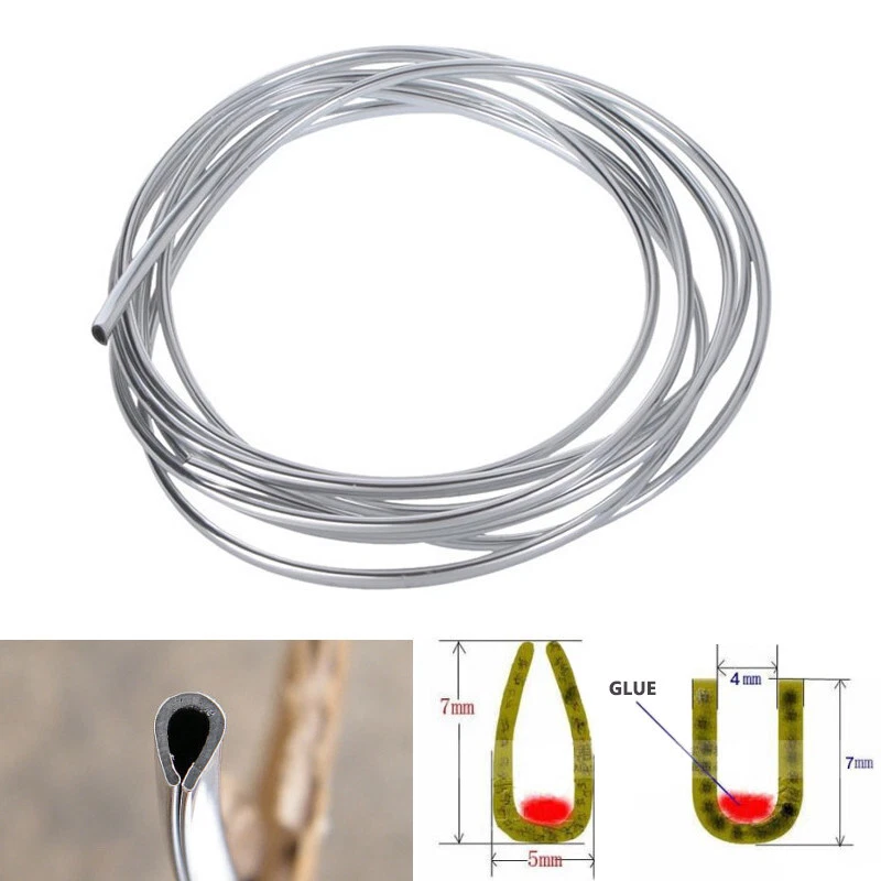 Hágalo usted mismo Moldura interior de automóvil Forma de U Salida de aire acondicionado Rejilla de ventilación Hoja de recorte Tira decorativa Foto 3 de 3