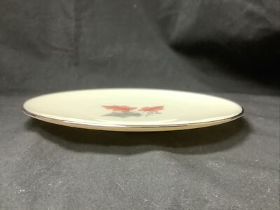 Vtg Lenox China Trio X-446, Silver Trim, Dessert/Bread & Butter