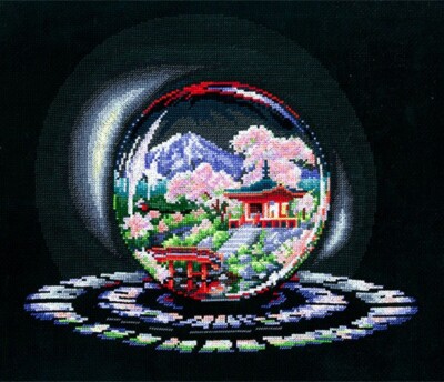 Andriana Make your own Hands Cross Stitch Kit S-04 Spheres Of Wishes Spring