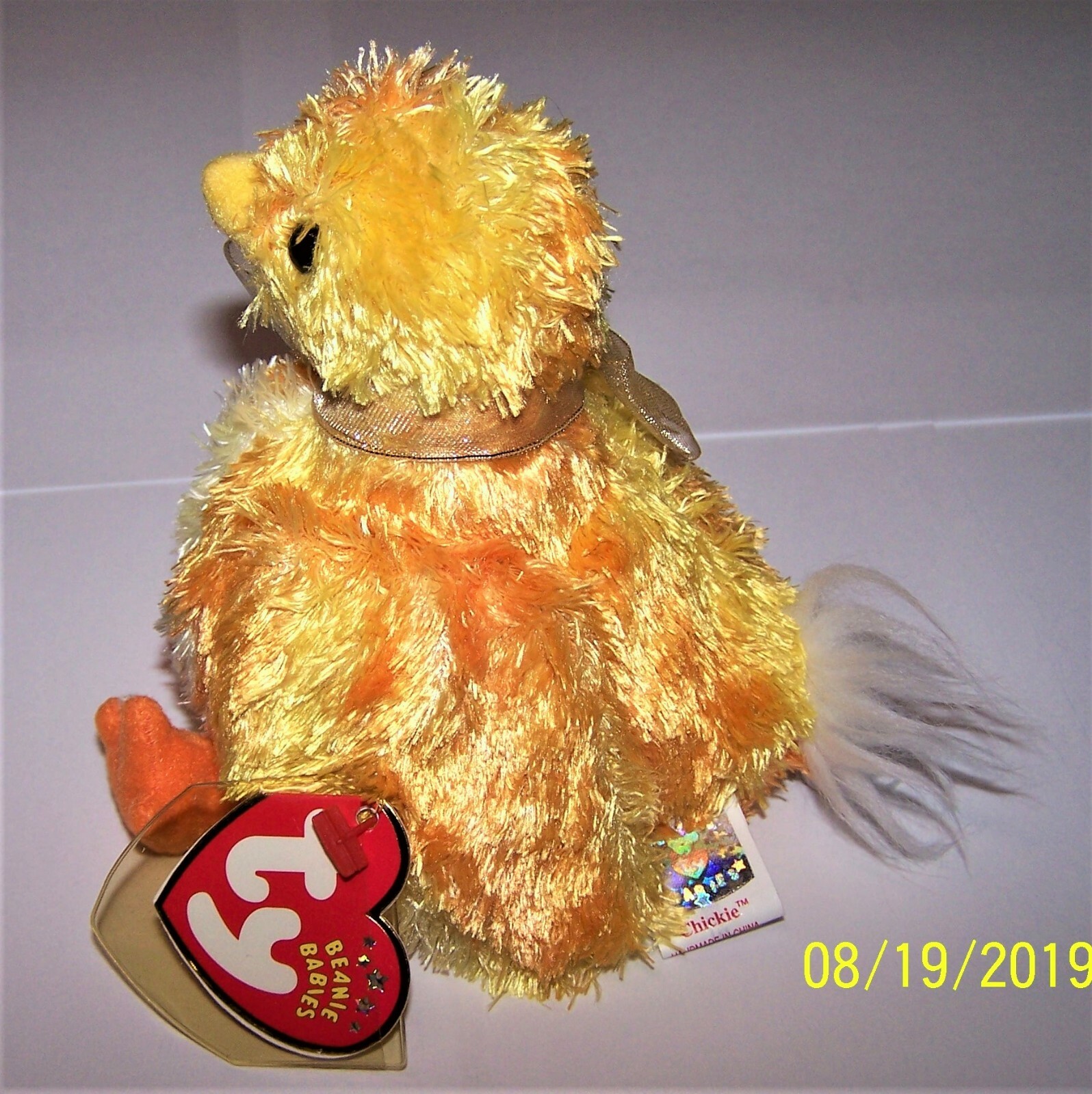 CHICKIE the Chick TY Beanie Baby MWMT's Stuffed Animal Toy as pictured