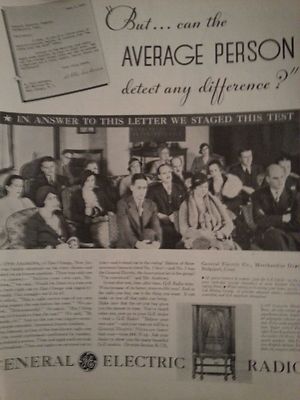 1952 General Electric Radio Mr Otis Andrews Photo Bridgeport Conneticut Ad