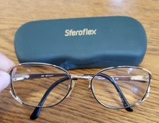 Vintage Marchon Tres Jolie 5 Ebony Gold Metal Oval Sunglasses Japan FRAMES ONLY