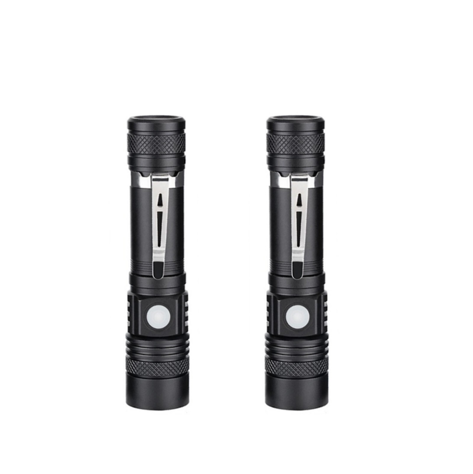 Super Bright LED Tactical Flashlight Zoomable Rechargeable USB Adjustable 3 Mode - Picture 10 of 24