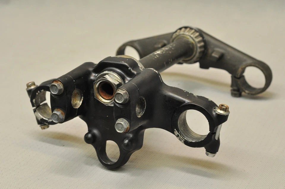 1982 Honda CX500 Turbo CX500T CX500TC Triple Tree Clamp Upper Lower Bar Stem - Image 2 of 4