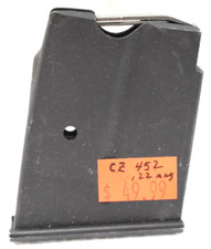Vintage Original CZ METAL 5 round 22 Magnum Magazine 452 453 512 Magazine 12001