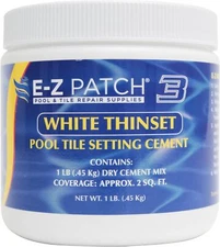 E Z Patch 3 White Thinset Pool Tile Repair Cement Easy Diy Crack Fix 80 Chara...