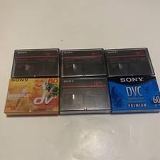  6 Sony DVC Digital Video Cassette Tape Mini DV MiniDV Tapes NEW SEALED