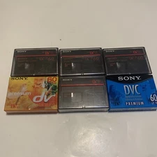 (6) Sony DVC Digital Video Cassette Tape Mini DV MiniDV Tapes NEW SEALED