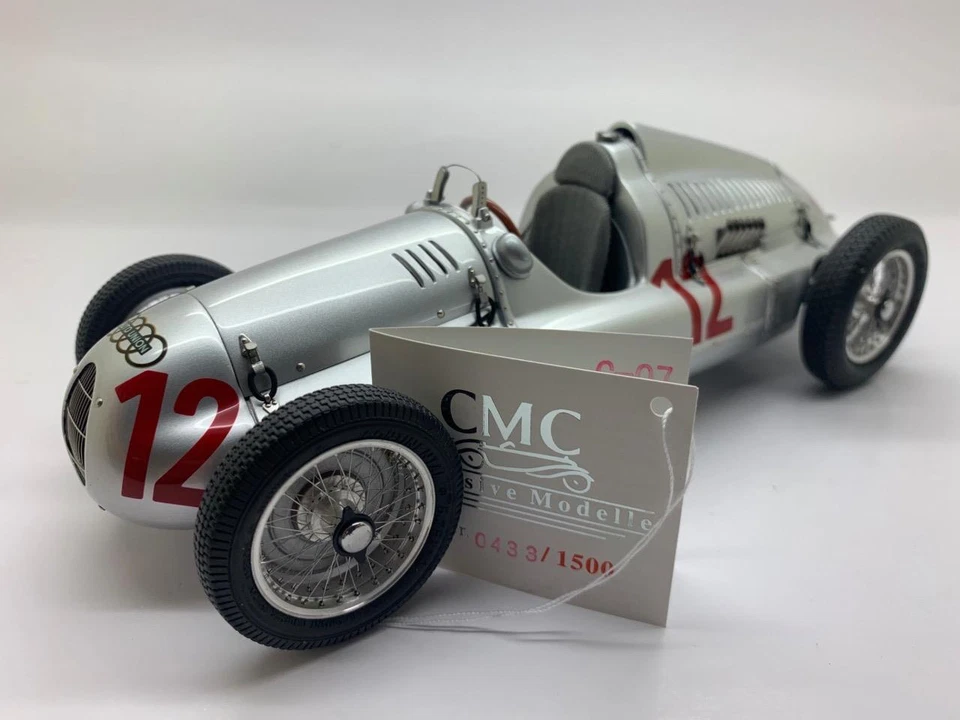 Cmc Auto Union Typ D 1938/39 Gp Francia Muller M-089 1/18 - Immagine 4 di 4
