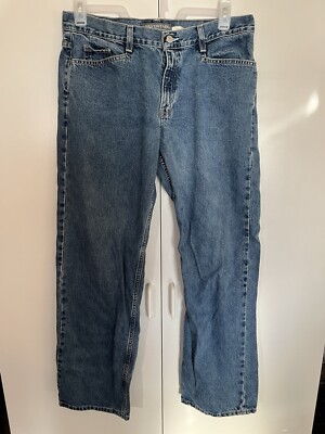 Vtg Womens Jr Levi's Silver Tab Jeans Hipster Boot Sz 13 JR M 34x 31  Mexico