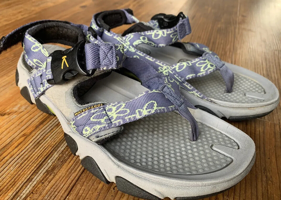 Keen US 6 36 sandalo donna Terradora punta post viola verde infradito fibbia impermeabile