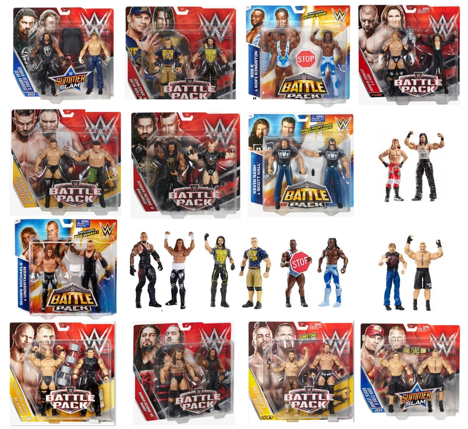 WWE Battle Pack/Championship Showdown/Main Event Series 2 Pack Mattel Figures