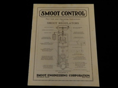 1920's Smoot Engineering Company Smoot Control Regulators booklet New York  A74
