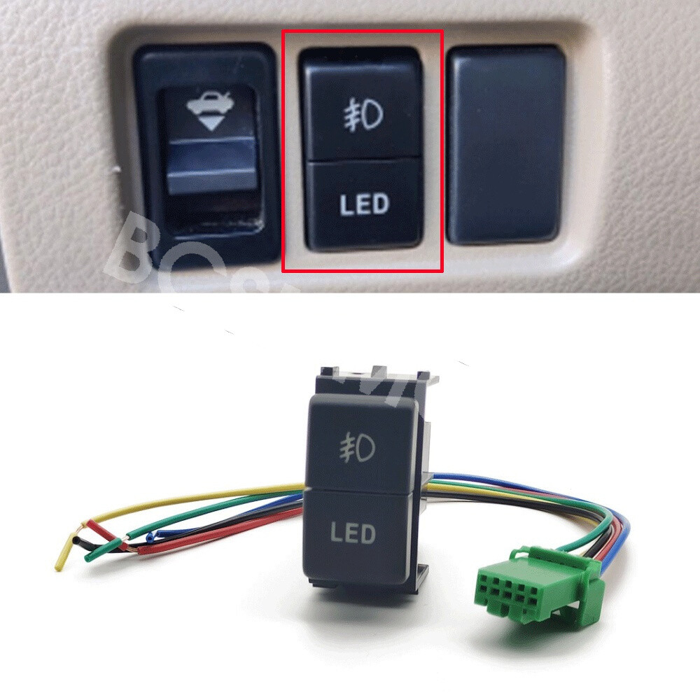 Car LED Light Switch Fit For Nissan X-Trail 2008-2015 Front Fog