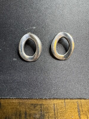 Modernist Sterling silver HOB Stud Earrings