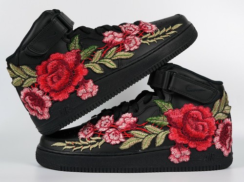 black flower air forces
