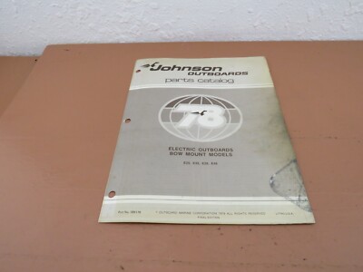 1978 Johnson Electric E25, E28, E45, E48 Outboard Parts Catalog 389176