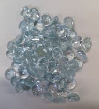 AQUAMARINE 8 x 6 MM OVAL CUT COMMERCIAL GRADE CABOCHON ALL NATURAL ,LOT 8091