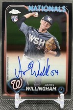 2024 Topps Chrome AMOS WILLINGHAM Rookie Autograph! - Washington Nationals RC AU