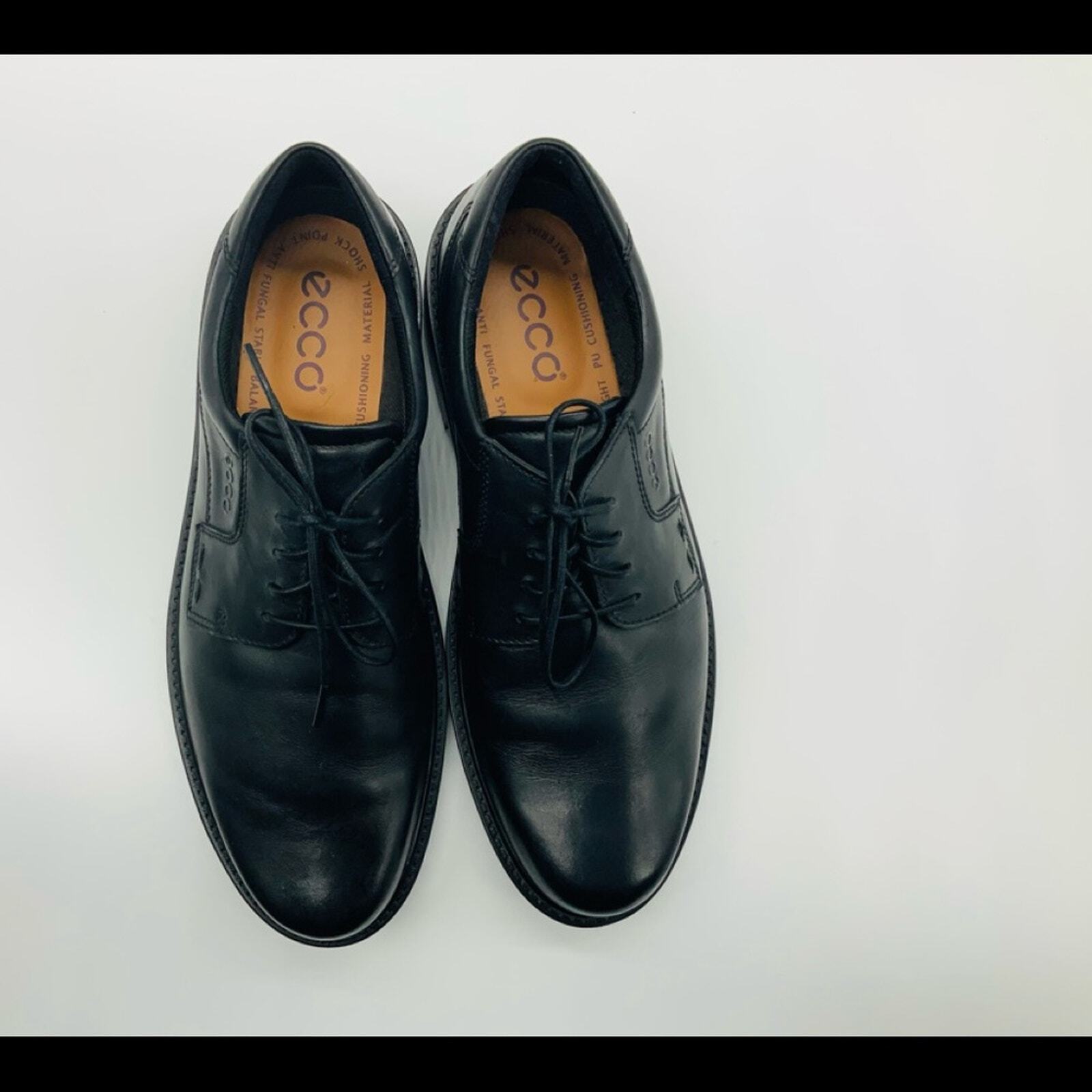 SAOLA Scarpe uomo Ecco nere Oxford comode stringate eleganti casual ammortizzate taglia 10 5