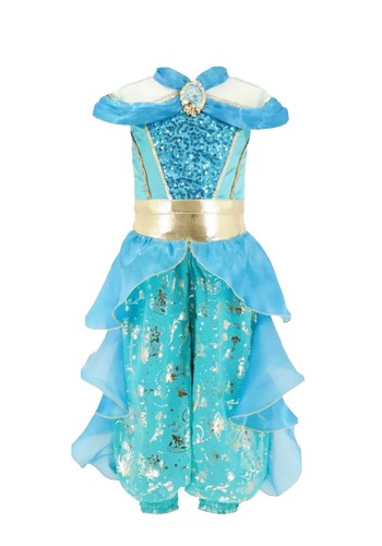 Princess Jasmine Dress 2019 Aladdin Adult Costume Orange Yellow Outfit  Dance | eBay