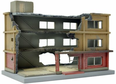 Tomytec Building 152 Apartment Complex Under Demolition B 1/150 N scale